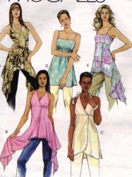 4453 ETHEREAL EMPIRE SHAPED TUNICS,SKIRT OR NOT PATTERN 8-14